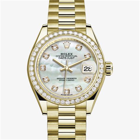 rolex gold watches for women|rolex lady datejust 28mm price.